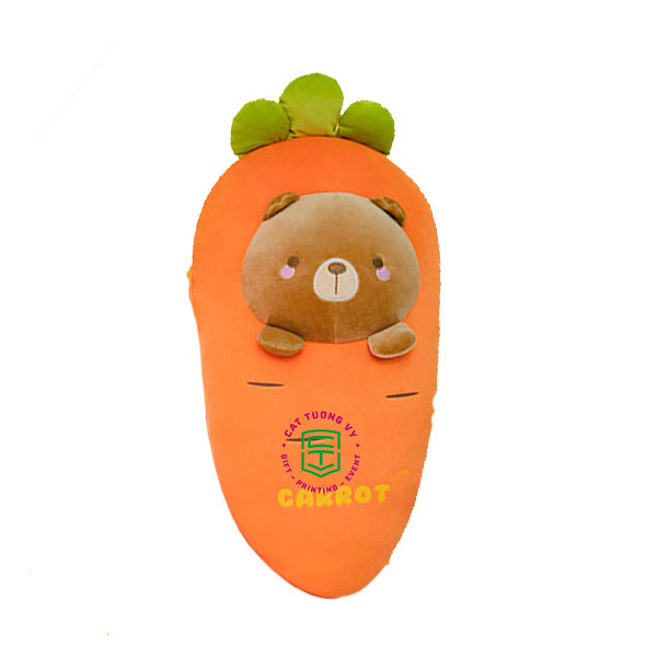 Carrot bear plush