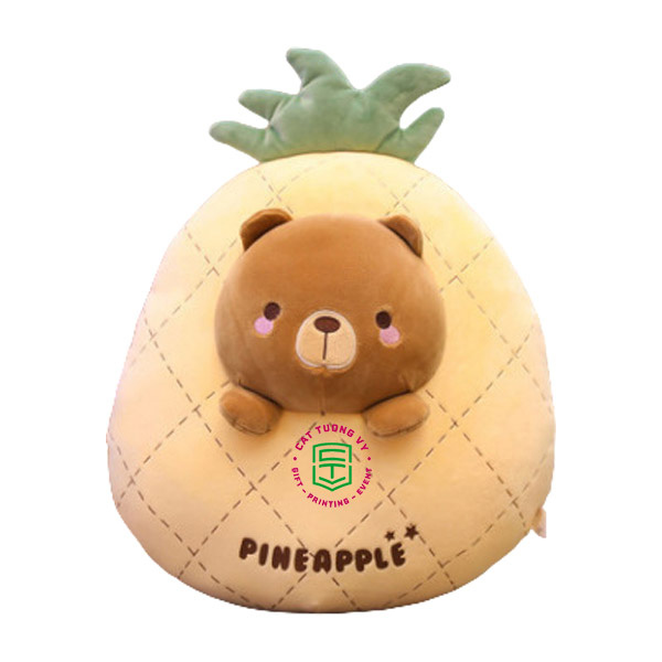 Pine apple bear plush