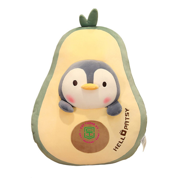 Avocado penguin plush
